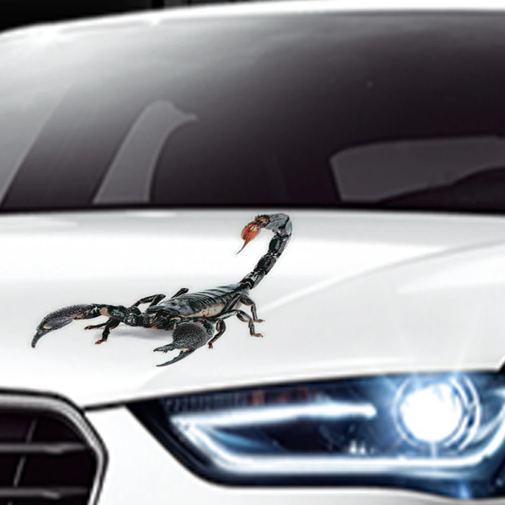 3D наклейки с животными на стену паук ящерица Скорпион виниловая Автомобильная