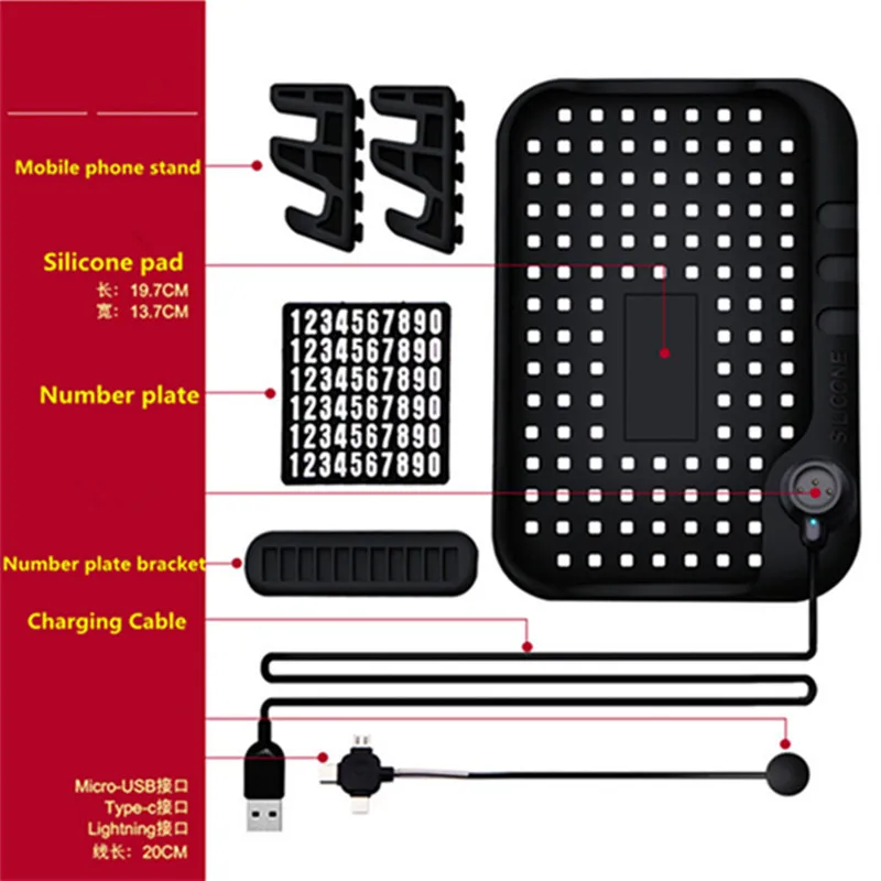 Автомобильный нескользящий коврик подставка с USB-зарядкой для Chevrolet cruze aveo captiva trax