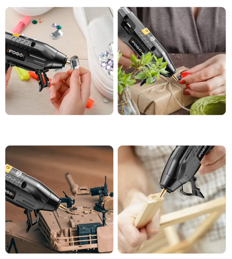 

ML-HG2 3.6V Cordless DIY Hot Melt Glue G un 1800mAh Li-ion Hot Glue G un Hand Craft Power Tool With Glue Sticks For Car Home
