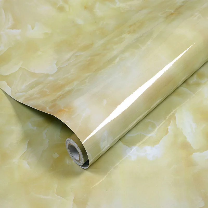 Толстый водонепроницаемый мраморный узор масло для кухни отремонтированные