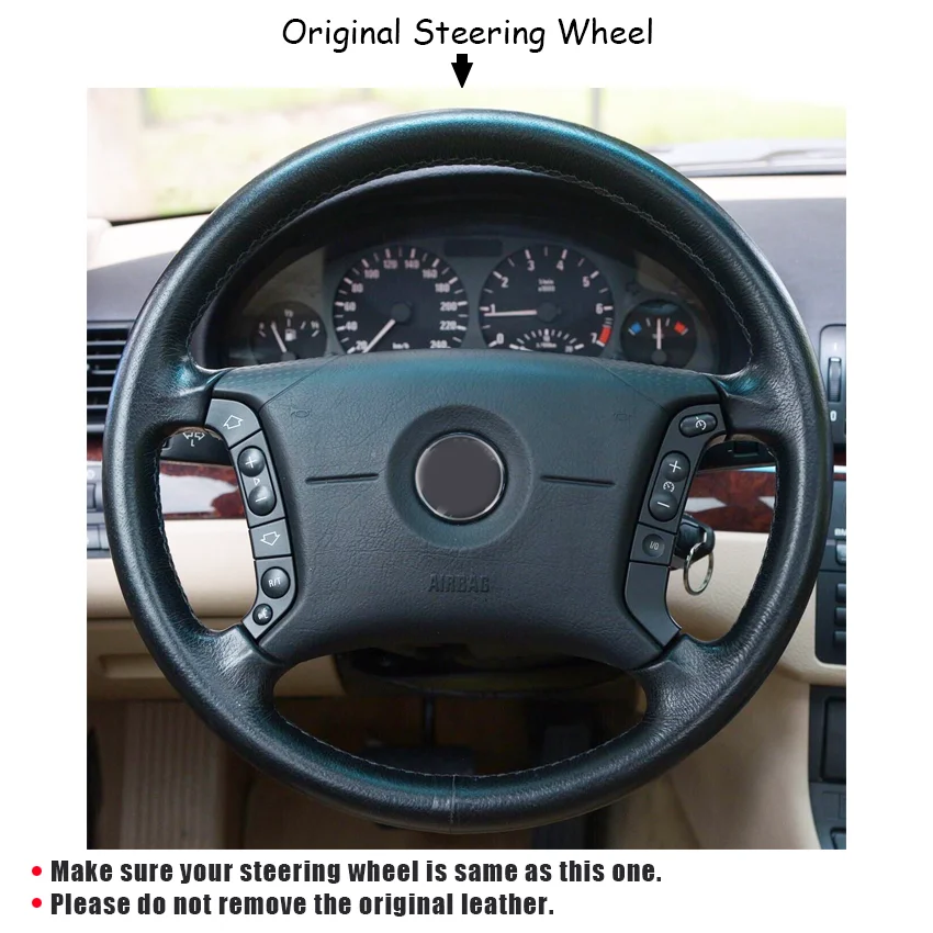 CARDAK DIY черный чехол рулевого колеса автомобиля ручной работы из искусственной