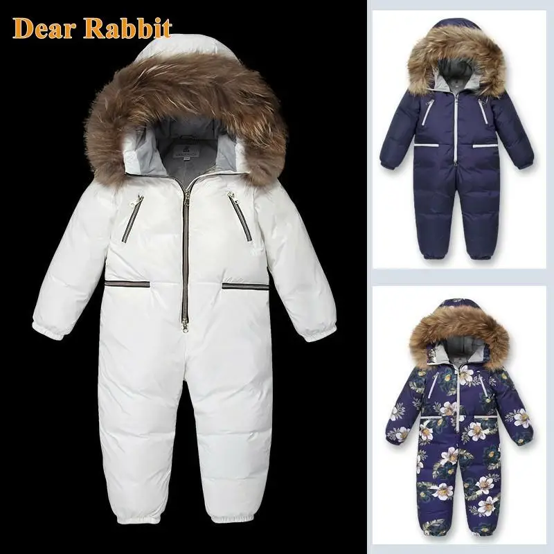 

-30 Russian high quality Winter coat Snowsuit 2022 Duck Down Jacket Girls Clothes clothing Climbing For Boys Kids Jumpsuit 4~10y