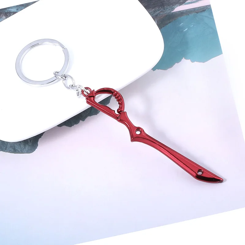

Hi Friend Anime Key Chain KILL la KILL Matoi Ryuuko Scissor Shape Scissor Piece Keyring Metal Men and Women Couples Car Accesso