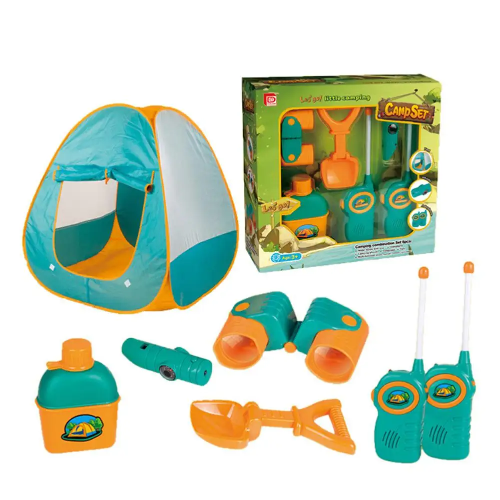Ролевые игры Набор из 7 предметов с палаткой для детей в возрасте от 3 до 9