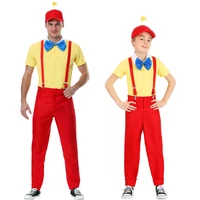 alice in wonderland twin brother costumes cosplay mcdonald waiters clothing party adult children halloween costume