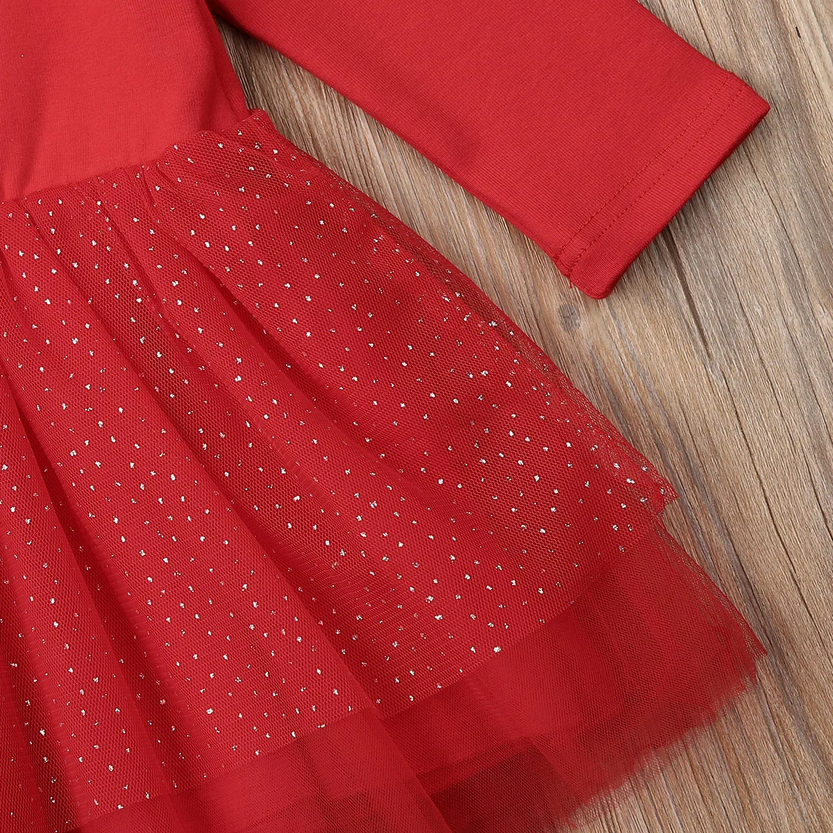

0-4Y Toddle Kids Infant Baby Girl Christmas Costume Xmas Clothes Long Sleeve Elk Print Lace Tutu Dress Party Princess Dress