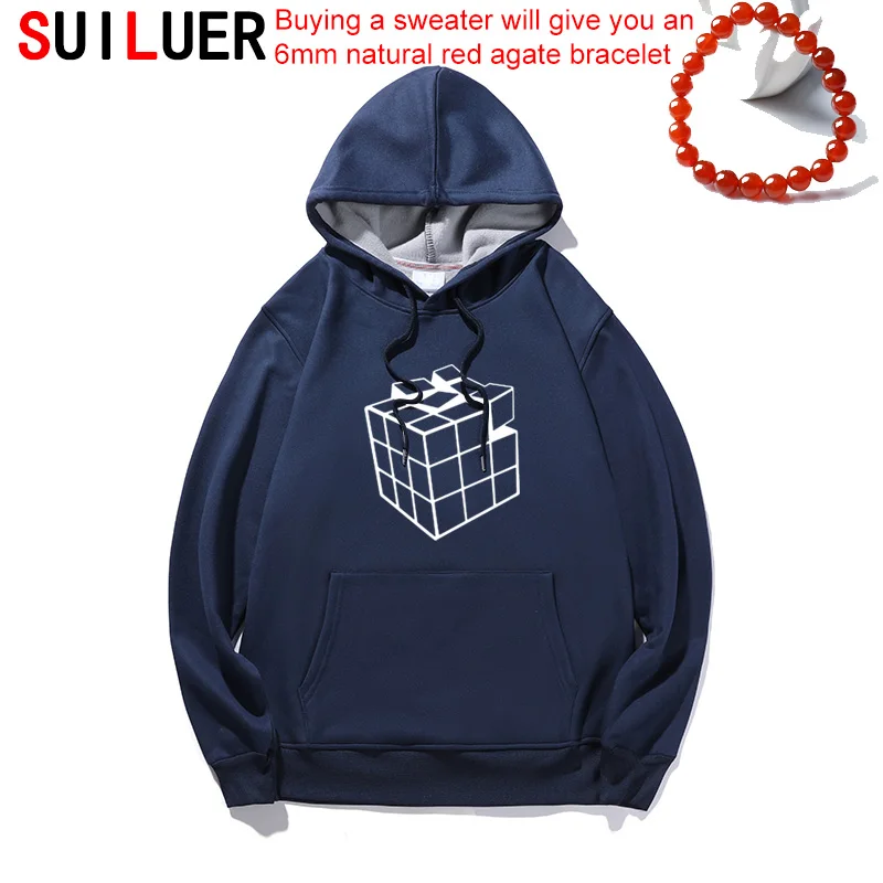 

New Rubik Rubix Cube Qube Blocks Retro Gaming Women Men Funny Hoodies Couple Clothing Fleece Cotton Pullovers Unisex Sweatshirts