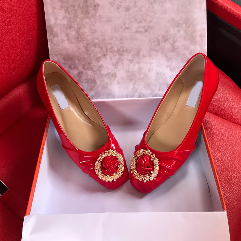 

2021 Women Shoes Fashion Flats Ballet Shoe Brand Square Toe Rhinestones Flats Ladies Lazy Loafers Soft Female zapatos de mujer