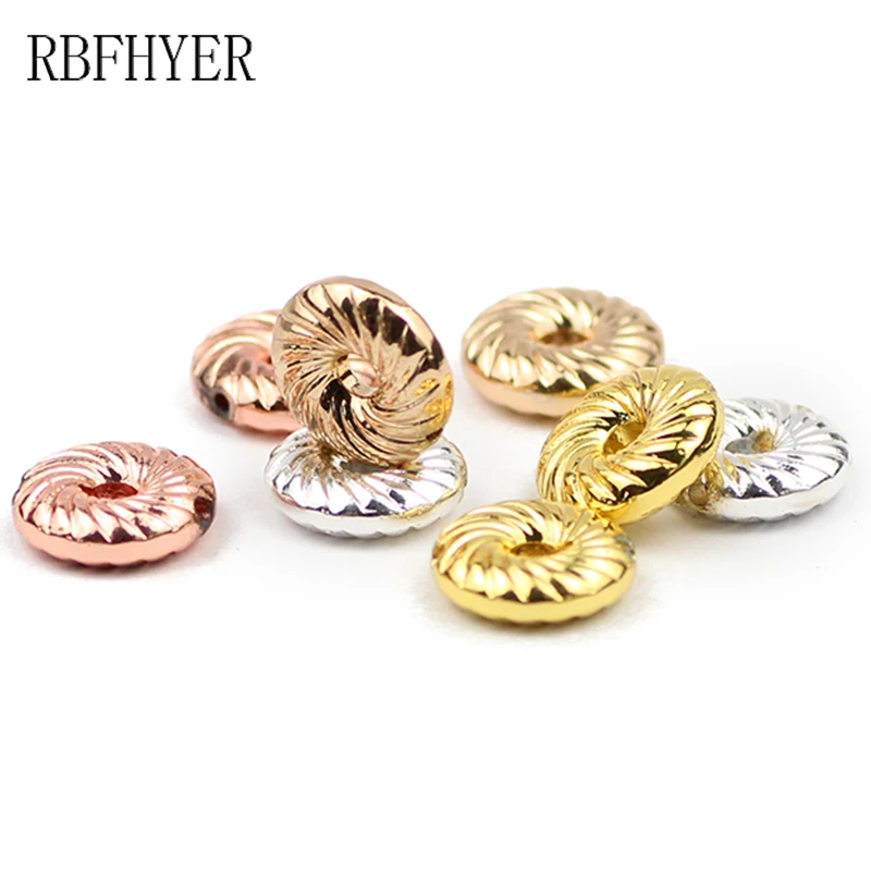 

RBFHYER круглые гематитовые круглые розовые золотые Серебристые аксессуары для самостоятельного изготовления ювелирных изделий