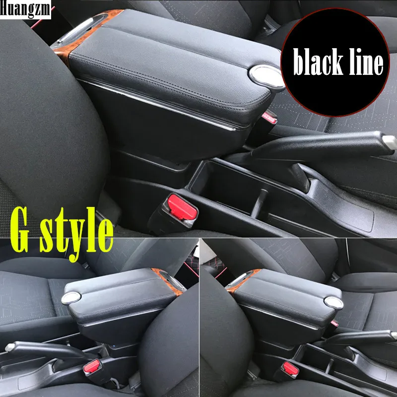 Для Chevrolet Spark III подлокотник коробка двойные двери открыть 7USB центр консоль для