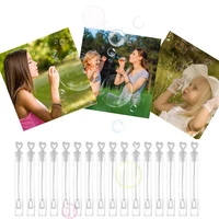 60pcs love heart wand tube bubble soap bottle playing fun kid toy wedding decor compact and portable carry convenient outdoor