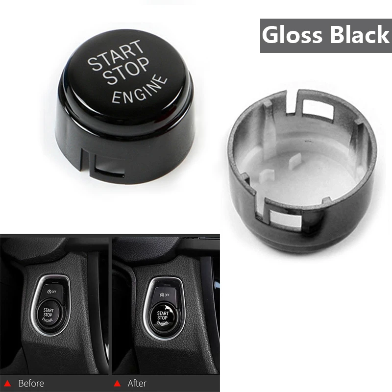 1 * Совершенно новая глянцевая черная пластиковая кнопка включения и остановки