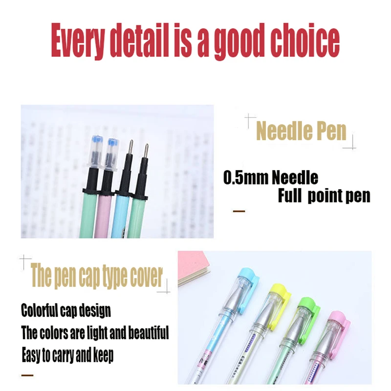 Ручка с щеточкой Mo Easy нейтральный карандаш черно синий студенческий со стразами