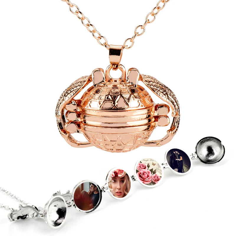 Magic 4 фоторамка Цепочки и ожерелья памяти с плавающей медальон подвесками в форме