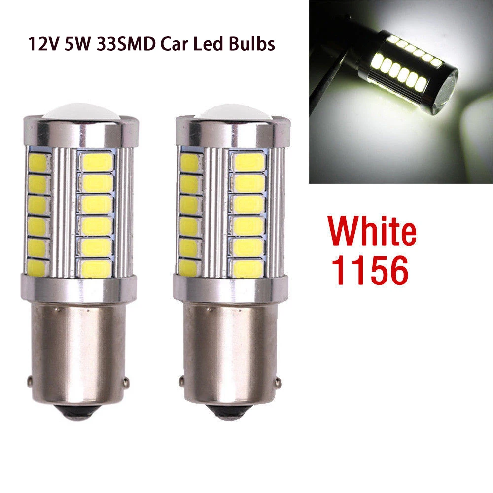 Автомобильные светодиодные лампы BA15S 1156 1157 7506 P21W 5630 5730 12 В 5 Вт 33SMD|Сигнальная