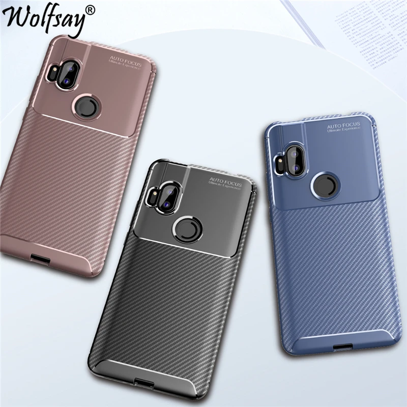 

For Motorola One Hyper Case Bumper Silicone Anti-knock Carbon Fiber Cover For Motorola One Hyper Shell For Moto One Hyper Case