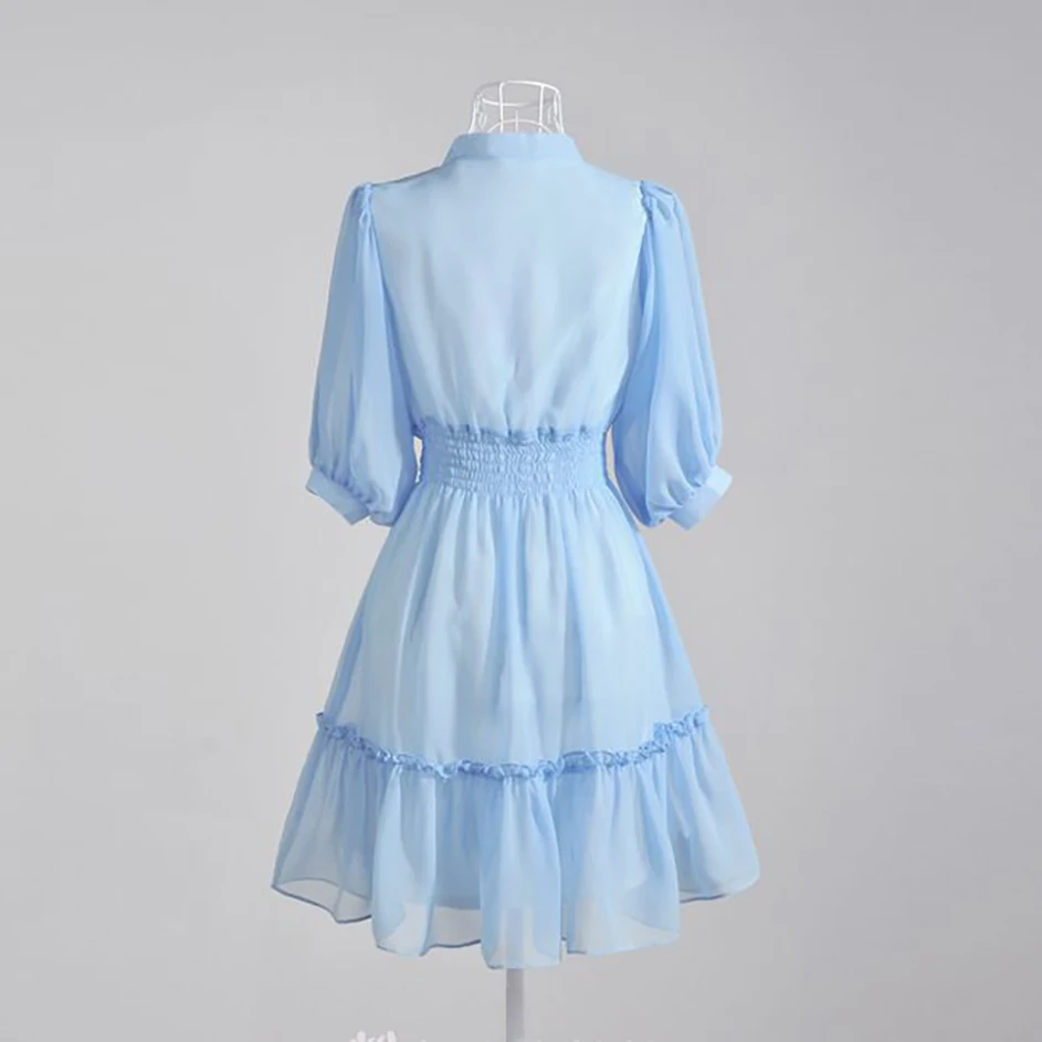 Новинка 2017 летнее модное Повседневное платье с бантом одежда размера плюс