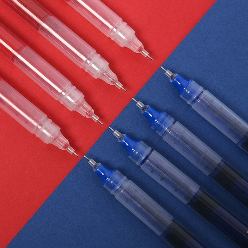 

Roller Tip 0.5mm Refill Gel Pen Straight Liquid Ballpoint Pen Writing Tool Office School Stationery Student Gifts