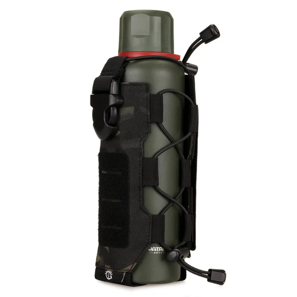 2021 New Molle Nylon Water Bottle Pouch Military Canteen Cover Holster Kettle Bag Tactical Molle Water Flask Pocket Travel