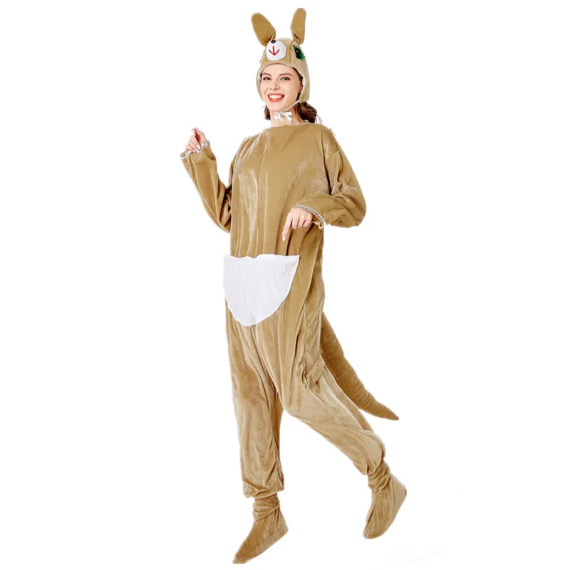 Одежда для сна взрослых костюм кенгуру косплея с животными вечеринки Женский