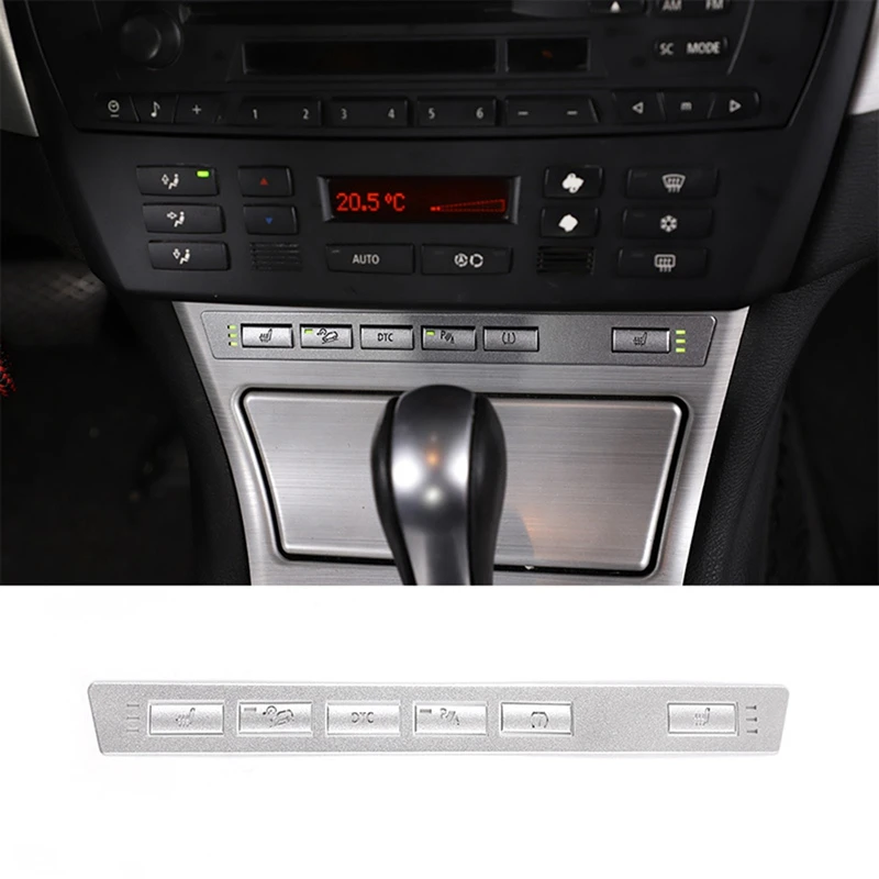 

7Pcs Car Seat Heating Button Sticker Seat Button Switch Decorative Cover Suitable for BMW- X3 2006-2010