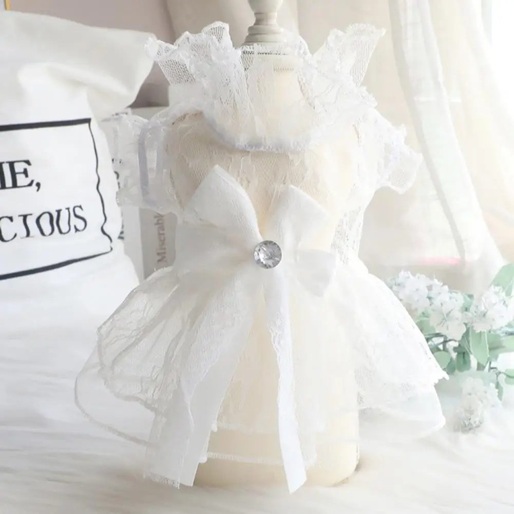 

Non-sticky Casual Pet Lace Wedding Dress for Cat Dog Dress Non-sticky Casual Pet Lace Wedding Dress for Cat