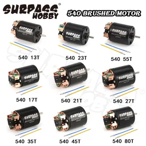 Двигатель шлифованный Surpass Hobby 540, 80T, 13T, 17T, 21T, 23T, 27T, 35T, 45T, 55T для внедорожника 110 года, Радиоуправляемый внедорожник для скалолазания