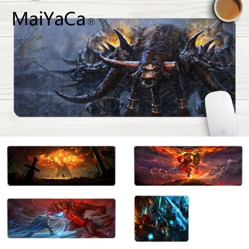 MaiYaCa Новое поступление World of Warcraft, игра, прочный резиновый коврик для мыши, большой коврик для мыши, компьютерный коврик для мыши