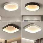 Современная светодиодная люстра белогочерногосерого цвета для кухни, спальни, гостиной, домашний декор, 110 В, 220 В, Потолочная люстра