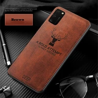 rugged cloth phone case for samsung galaxy s20 fe s8 s9 s10 s20 s10e note 8 9 10 20 ultra s21 a51 a7 cloth cover elk deer shell