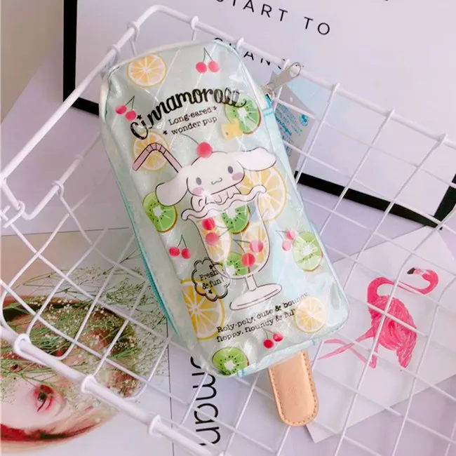 Новая мода мороженое моя мелодия маленькая Две звезды Cinnamoroll помпон пурин девушки из ПВХ для детей косметички для детей Подарки