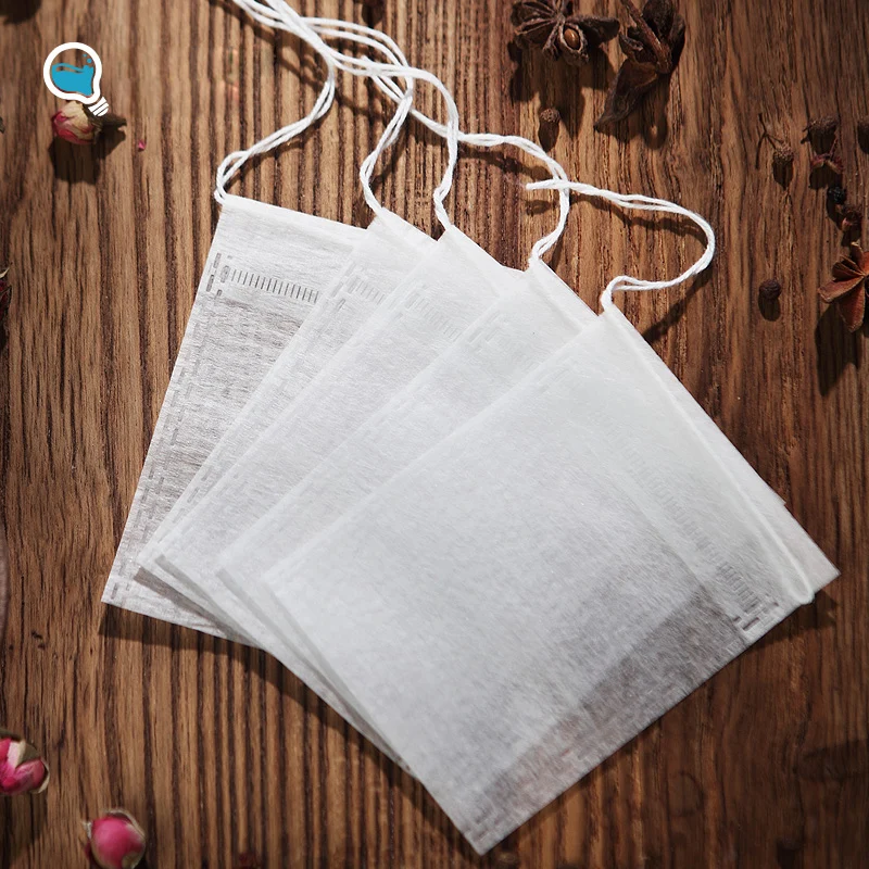 50 шт./лот чайные пакетики 5 5x7 см пустые ароматизированные одноразовые с ниткой Heal