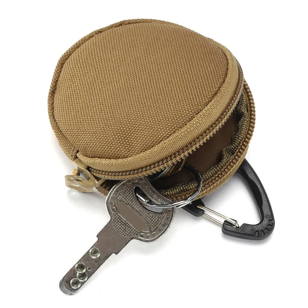 EDC Мини-кошельки для ключей, держатель для мужчин, кошельки для монет, чехол, военная армейская камуфляжная сумка, брелок на молнии, маленький карман, инструменты для охоты