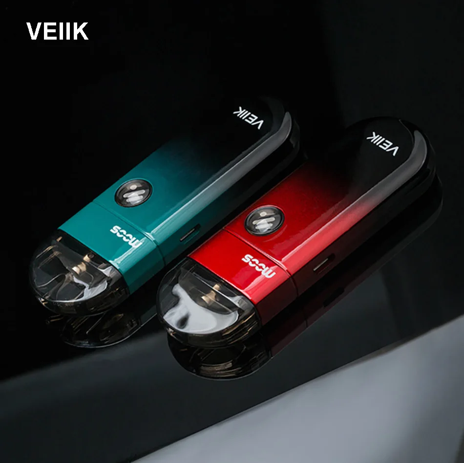 Оригинальный стартовый набор VEIIK Moos pod с 1100 мАч 2 мл Pod Ом электронная сигарета Vape Kit