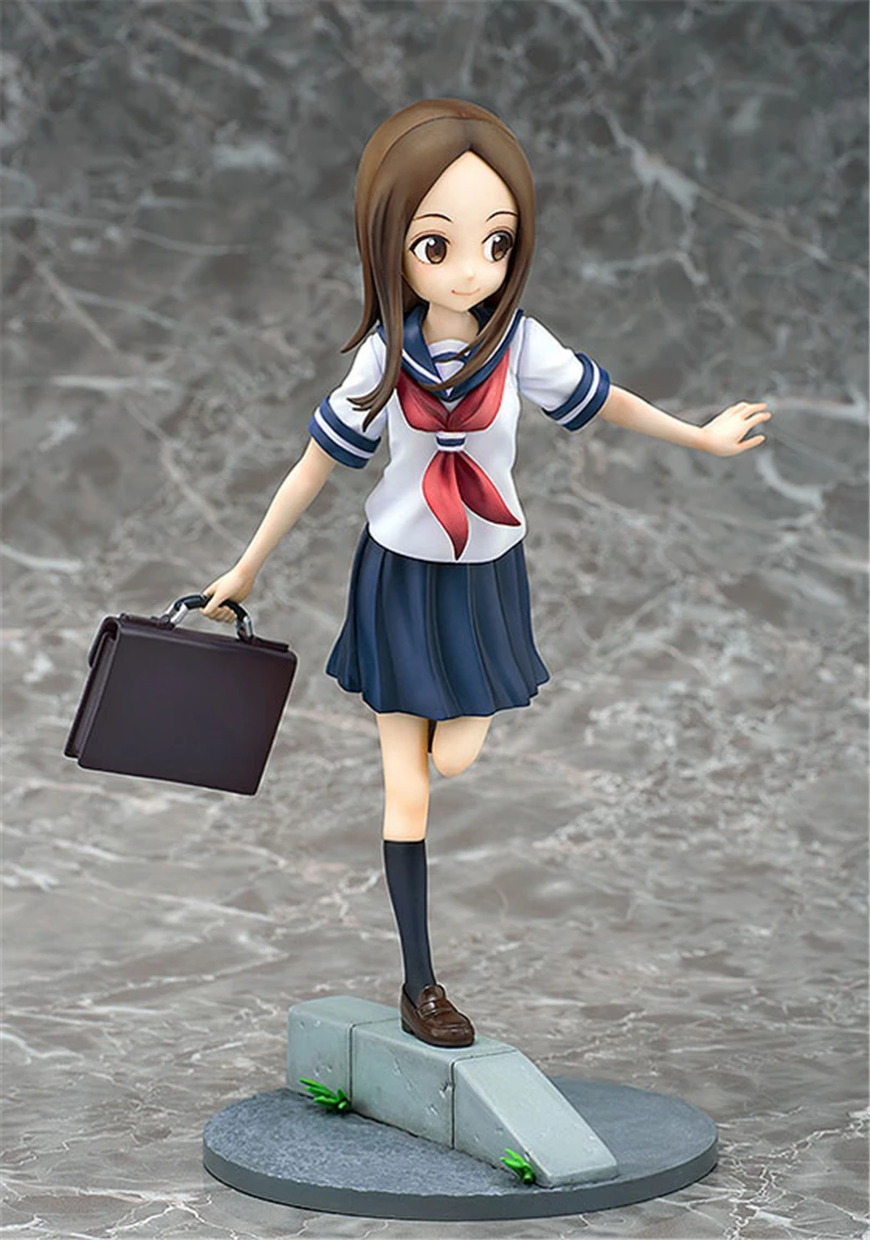 

Cute Anime Teasing Master Takagi-san Takagi Road Home Ver. 1/7 Scale PVC Action Figure Collection Model Kids Toys Doll Gift 21cm