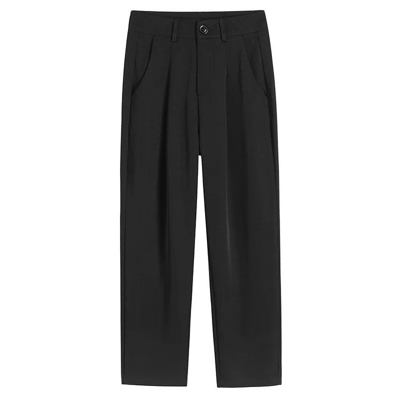 

A256-Summer trendy one button skinny pants wide leg pants