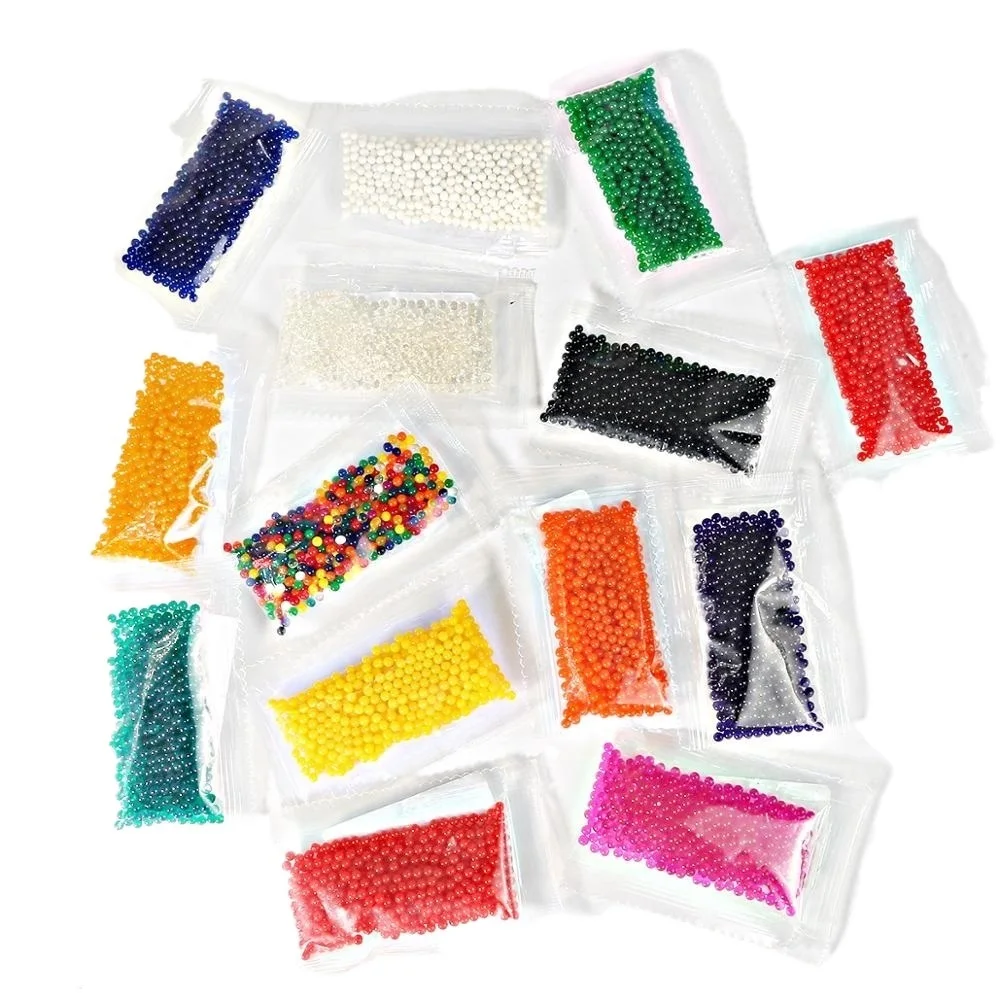 

Boutique 500Pcs Big Crystal Soil Mud Hydrogel Pearl Gel Kids Children Toy Water Growing Up Water Ball Beads Wedding Home Party