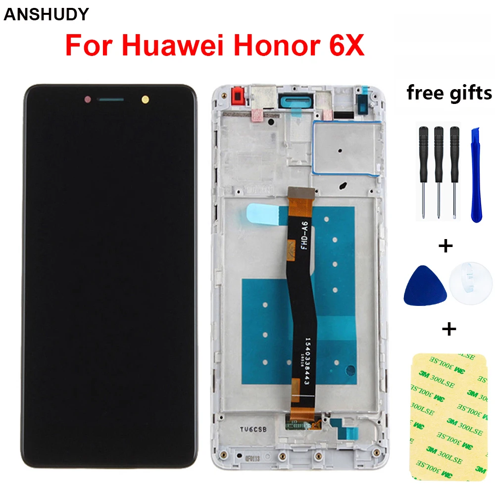 Для Huawei Honor 6X ЖК экран для телефона телефон сенсорный дигитайзер сенсорная панель
