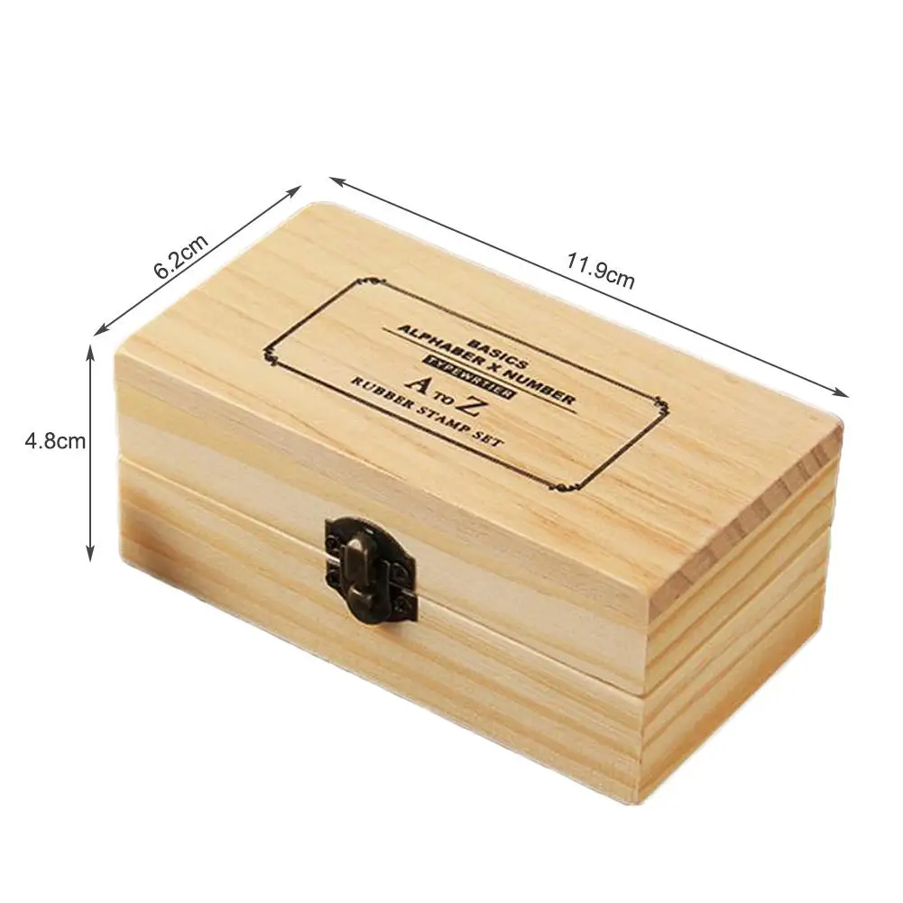 

36Pcs/Set DIY Handmade Wooden Numbers English Letters Stamps Seal Diary Decor