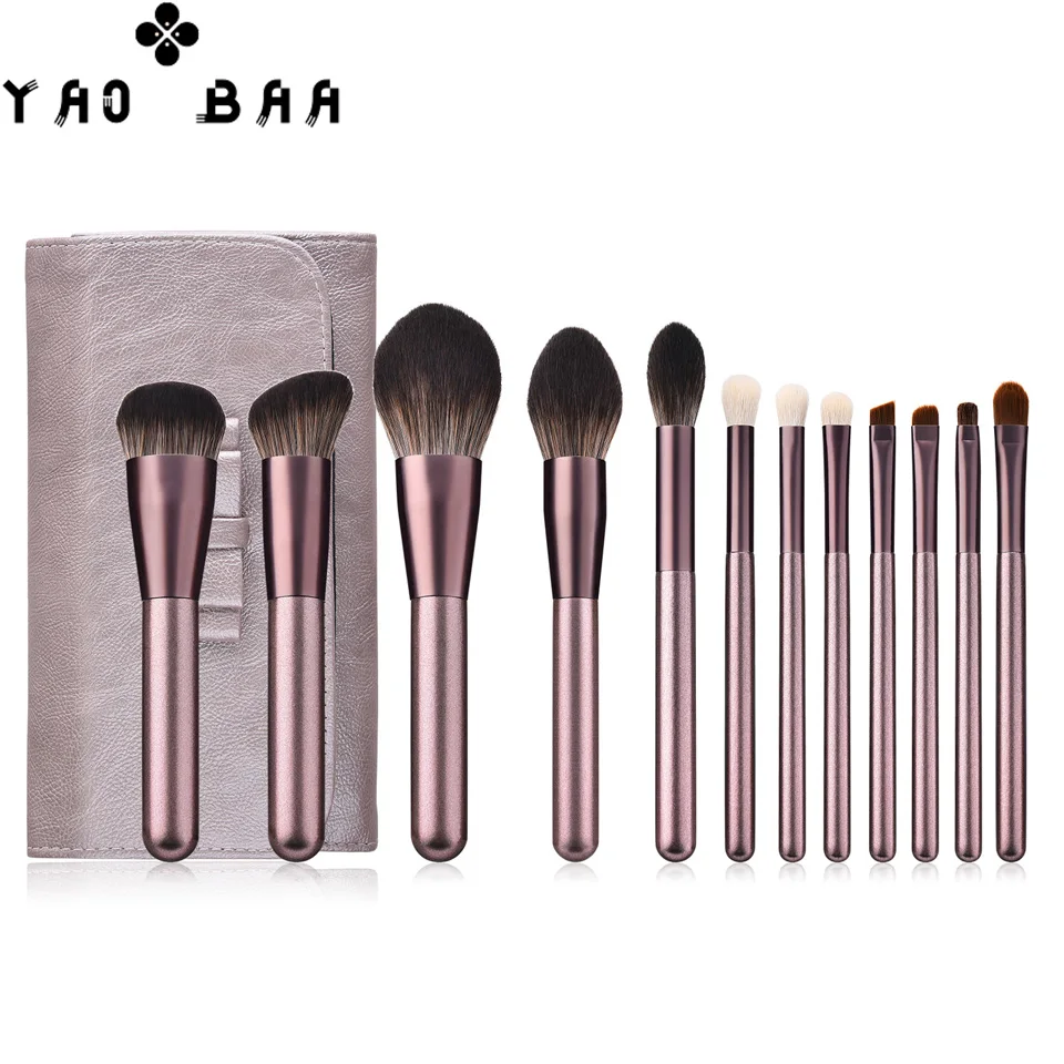 Makeup Brush Set 12 small grape eye shadow mixed Eyeliner eyebrow makeup brush professional | Красота и здоровье