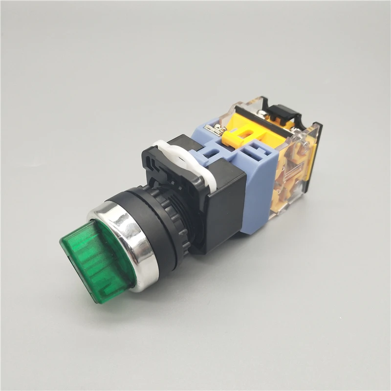 

22 мм LA38-11XD/2 LA38-20XD/3 Ручка переключателя с светильник самоблокирующийся электрораспределительной коробкой многопозиционного переключателя 2/3 позиции 10A/440V поворотный переключатель