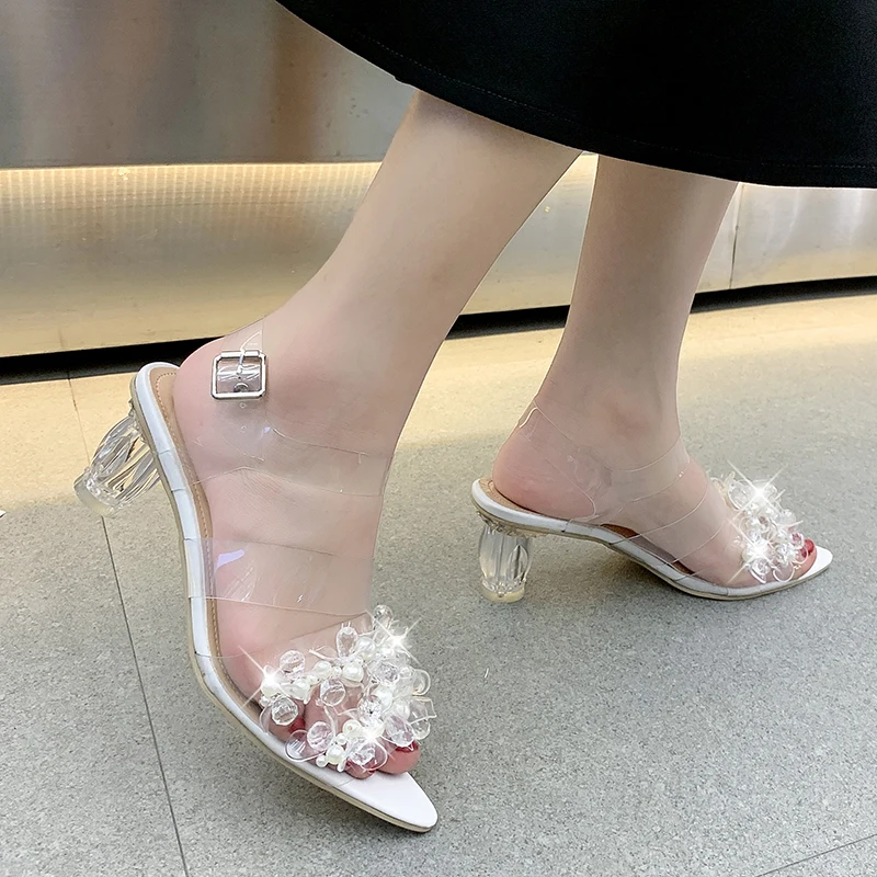 

2021 Sandal Shoes Ladies Elegant Slides Sandals Women Summer New Fashion Women's Sandals Zapatillas Casa Mujer