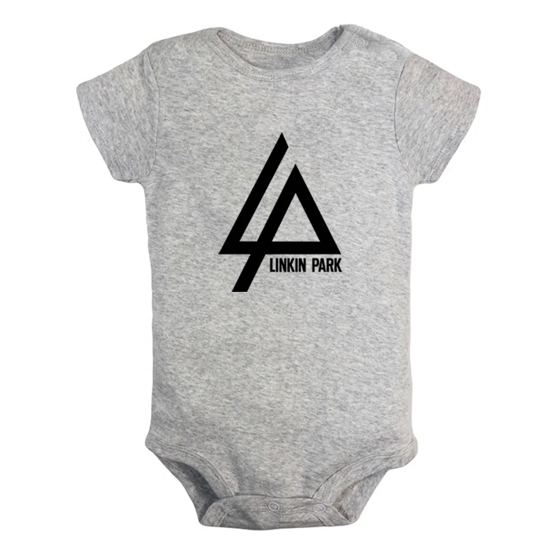 JcBaby2148GD Забавные популярные комплекты одежды для новорожденных мальчиков и девочек в стиле Linkin Park Symbol LP; комбинезон с принтом; боди для младенцев; комплекты одежды из хлопка - Цвет: JcBaby2148GD