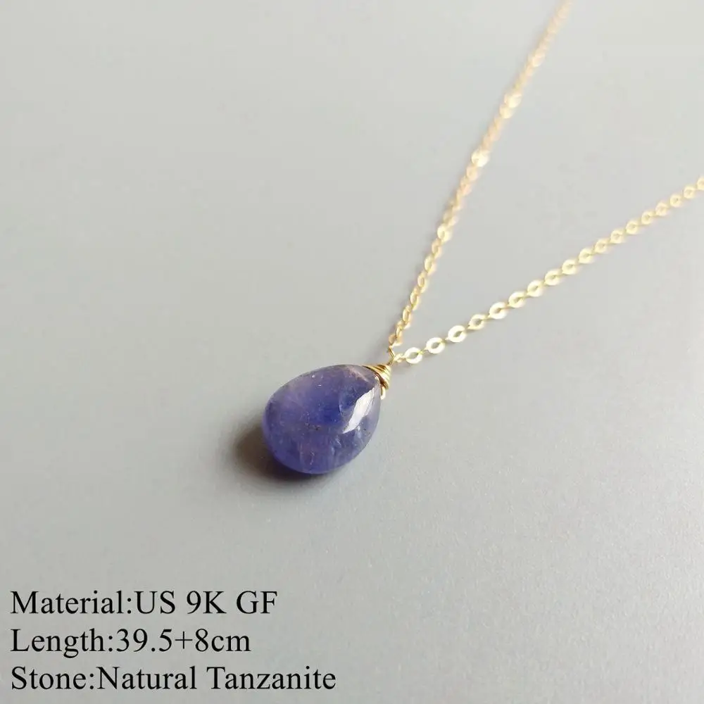 Lii Ji Genuine Tanzanite Pearl Muliti Layered Choker Necklace US 9K GF S925 Sterling Silver For Women Pendant Delicate | Украшения и