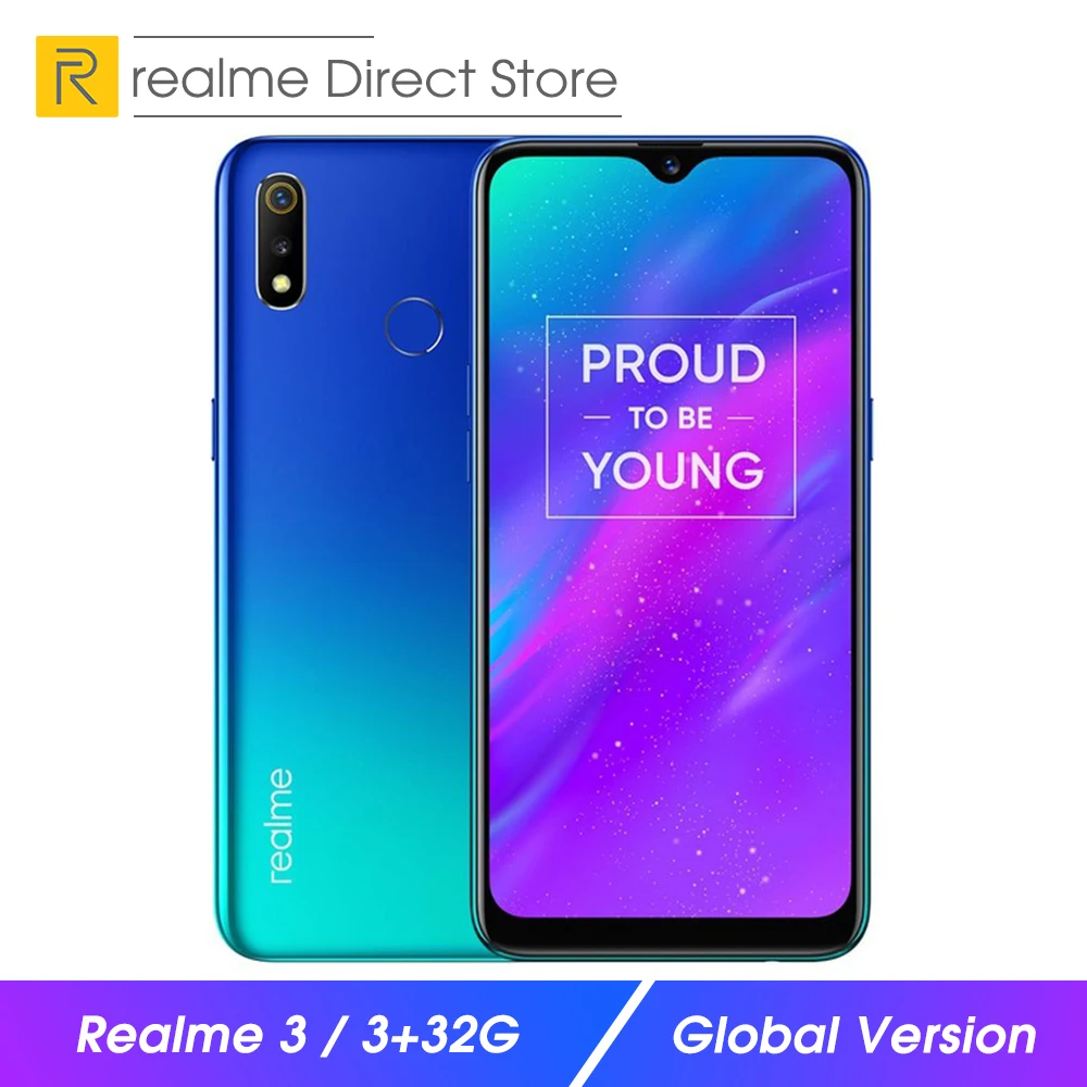 Глобальная версия OPPO realme 3 Гб оперативной памяти Оперативная память 32GB