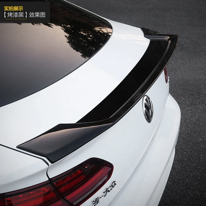 

For Volkswagen New CC Spoiler 2018-2019 High Quality ABS Material Car Rear Wing Primer Color Rear Spoiler For New Arteon spoiler