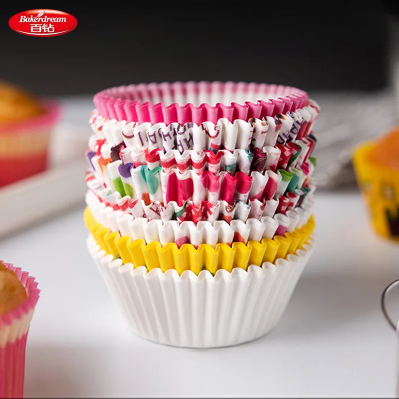 100 шт стандартный размер бумажные Формы для кексов формы выпечки чашки вечеринки