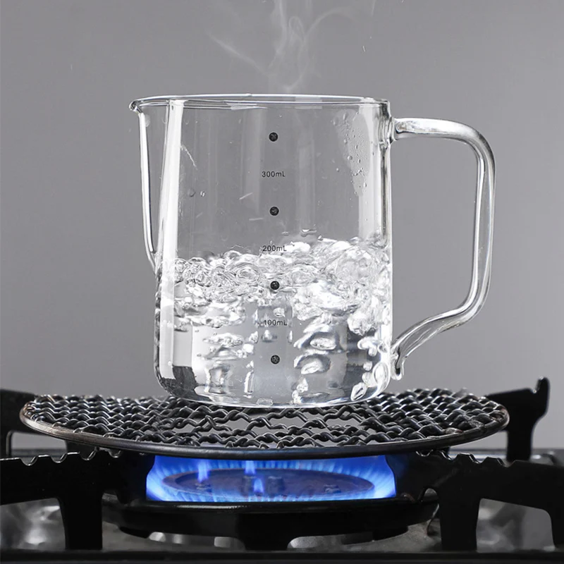 Jarra de vidrio para espumar caf&eacute; con leche y escala, jarra para espuma de leche, Barista, Espresso, caf&eacute; Latte, jarra para leche, 350/600ml-2