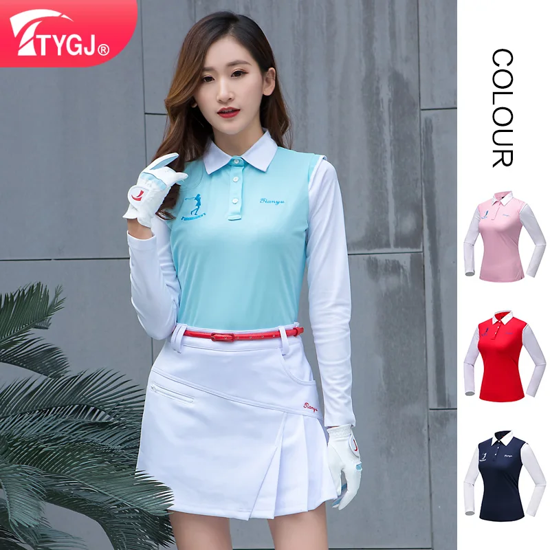 

TTYGJ autumn and winter golf clothing women's long-sleeved t-shirt badminton tennis wear sports top ladies golf clothing 골프웨어