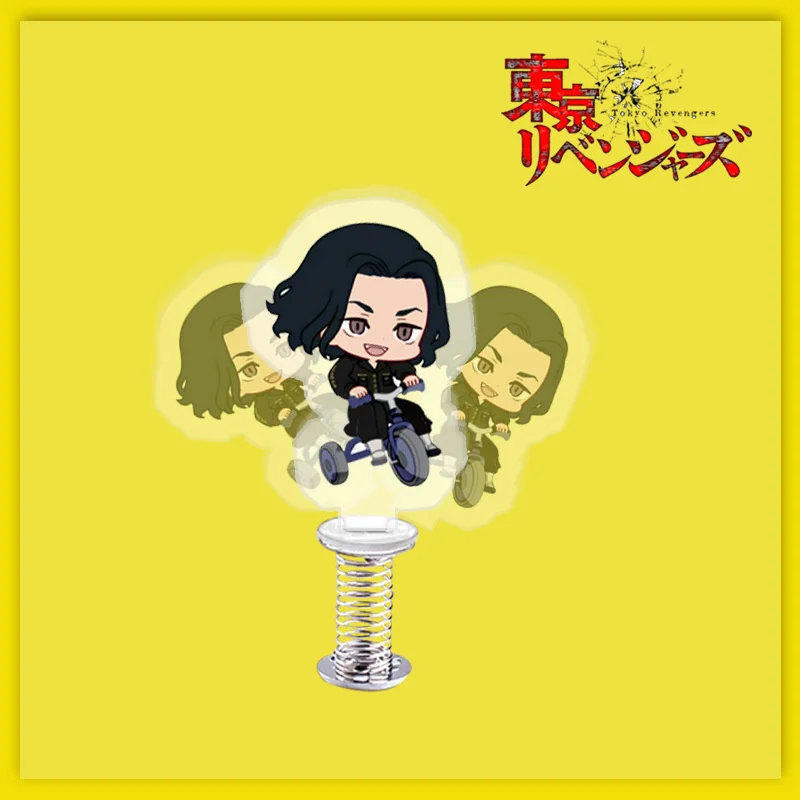 

Anime Tokyo Avengers character acrylic rocker Cosplay Manjiro Ken Takemichi Hinata desktop decoration spring rocker toy